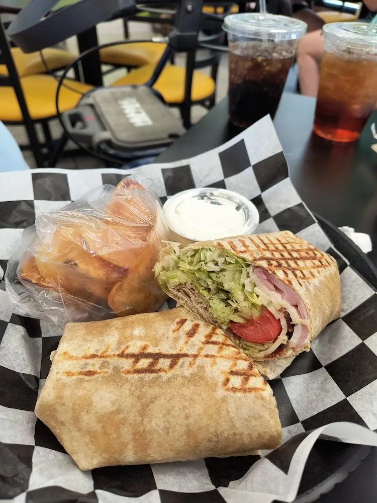 All American Club Wrap with Homemade Chips