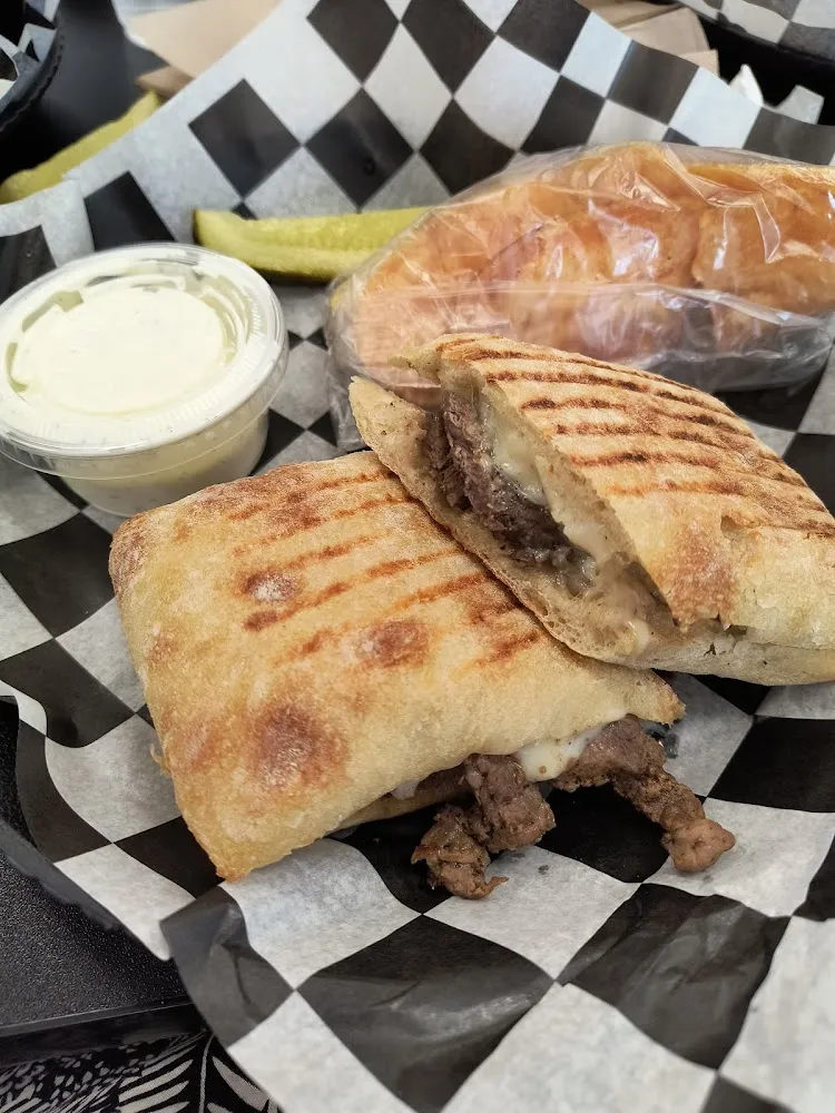 Steak and Provolone Panini
